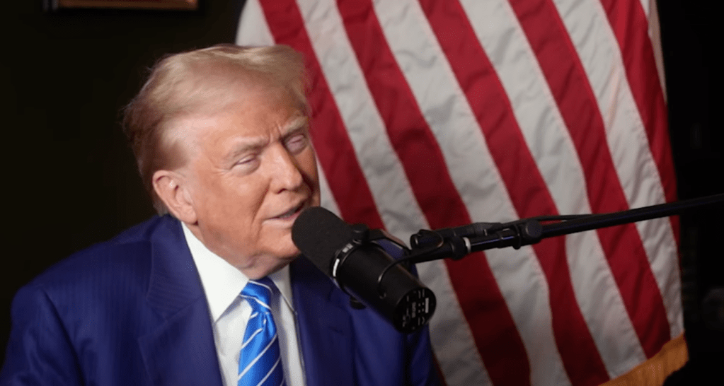 Trump smiles at question about Congress doing shrooms, teases forthcoming drug policy on podcast